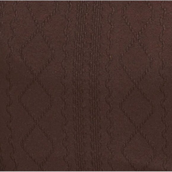 JoyLab Women's Seamless Cable Knit 7/8 Leggings Dark Brown XL - Picture 4 of 8